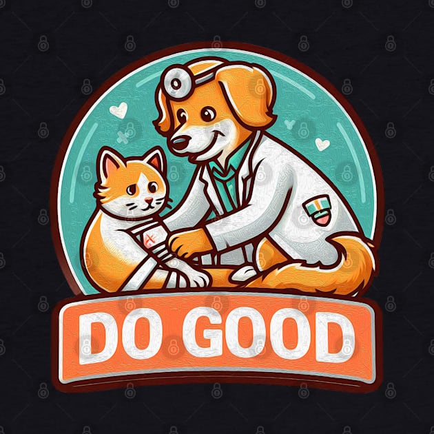 Do Good Dog Doctor Bandage Cat Injury by Plushism